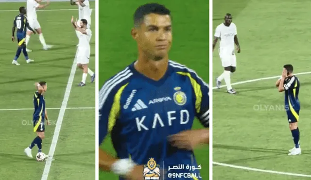 Cristiano Ronaldo marcó el único gol de su equipo en el 1-4 por la final de la Supercopa de Arabia Saudita. Foto: composición LR/Twitter