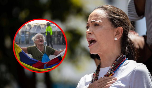 Corina Machado también recordó que el alto comisionado de la ONU reveló que los resultados del CNE carecerían de legitimidad. Foto: composiciónLR/EFE/El País