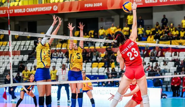 Turquía fue muy superior a Ecuador a lo largo de los tres sets de este partido. Foto: Federación Turca de Voleibol