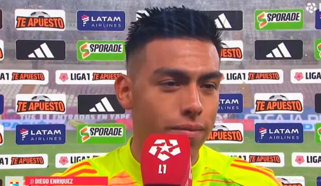 Diego Enríquez ha sido titular todo el Clausura con Sporting Cristal. Foto: captura de L1 Max