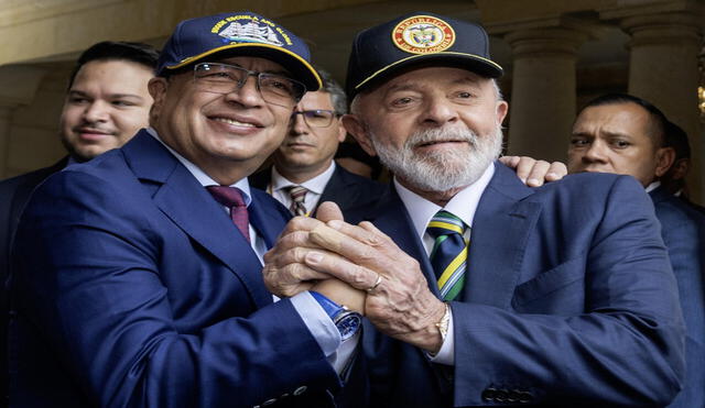 Gustavo Petro y Lula da Silva, mandatarios de Colombia y Brasil, tienen reparos en cuestionar abiertamente las elecciones en las que Maduro resultó ganador. Foto: AFP