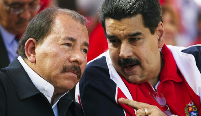 Ortega y Maduro lideran dictaduras de izquierda y buscan mantenerse en el poder avasallando toda oposición. Foto: AFP