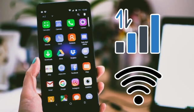 Tu celular puede verse afectado si activas los datos móviles y el Wifi al mismo tiempo. Foto: Composición LR/Forbes Perú/Vector Stall/Amazona Adorada