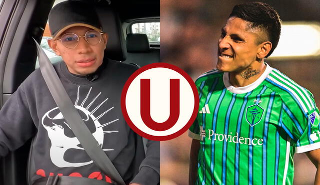 Edison Flores señaló que el sueño de todo hincha crema es volver a Raúl Ruidíaz en Universitario. Foto: composición LR/captura de 'Al volante'/difusión