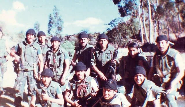 Infantes de Marina que estuvieron en 1984. Su ropa de faena era tricolor, no solo de verde olivo. Crédito Facebook