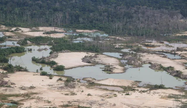 El impacto ambiental y el daño al ecosistema es visible. Fuente: Difusión