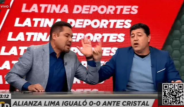 'Checho' Ibarra no le gustó la forma en la que Fernando Egúsquiza le recriminó sus palabras. Foto: captura de Latina Deportes