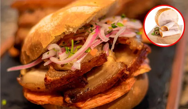 Curiosamente, el pan con chicharrón no es muy favorecido por Taste Atlas, obteniendo una calificación baja de 3,8 estrellas. Foto: composición LR/Revista Sommelier/San Fernando