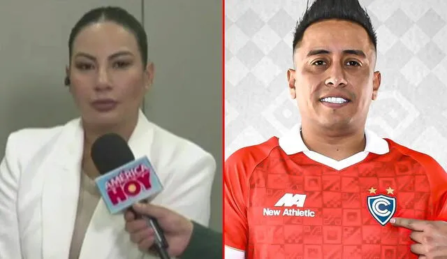 Pamela López también indicó que fue víctima de agresión física por parte de Christian Cueva. Foto: composición LR/captura América TV/Cienciano