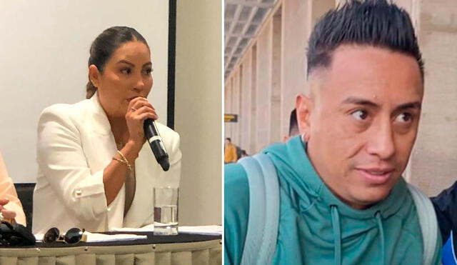 Pamela López denunció a Christian Cueva por agresión física y psicológica. Foto: Composición LR/Captura/Kevinn García /URPI-LR/Captura/Twitter