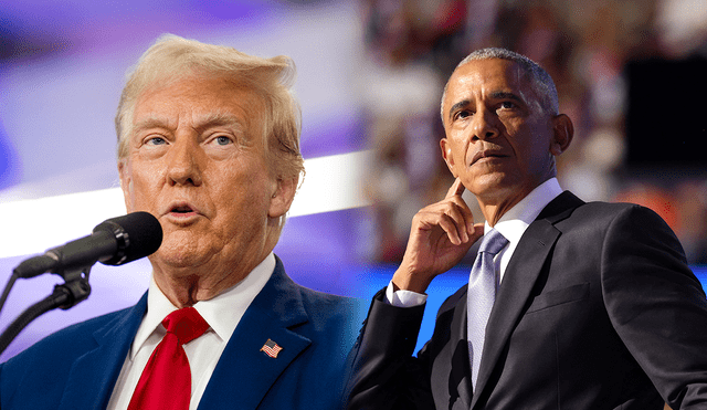 Barack Obama apuntó contra Donald Trump en la Convención Nacional Demócrata. Foto: Composición LR/AFP