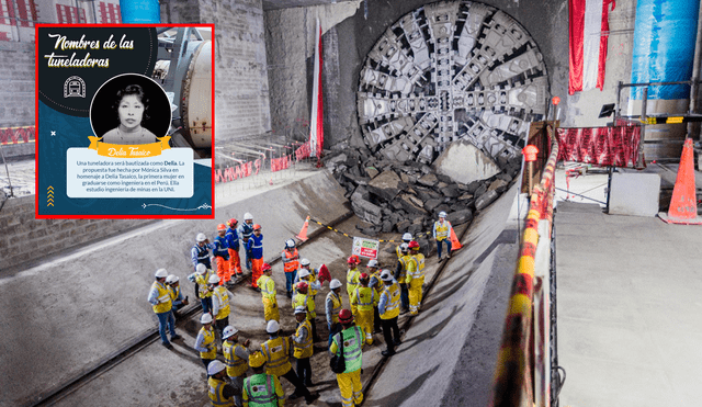 Tuneladora lleva el nombre de una mujer peruana que hizo historia en la UNI. Foto: composición LR/MTC