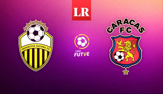 Deportivo Táchira y Caracas FC jugarán este miércoles por la fecha 5 del torneo clausura de la Liga FutVe 2024. Foto: composición LR