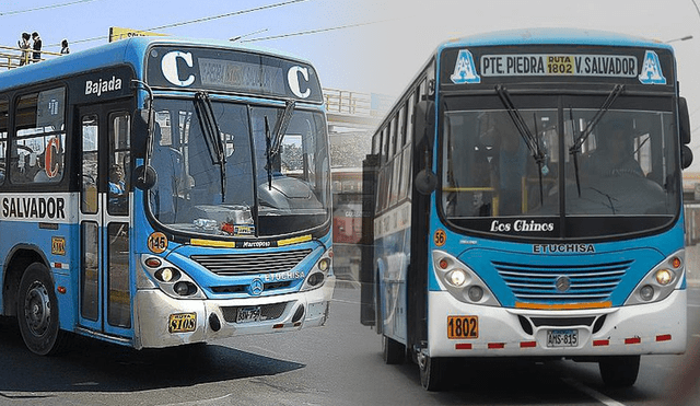 Etuchisa es el nombre de los buses conocidos popularmente como Los Chinos. Foto: composición LR/América TV/Los Chinos