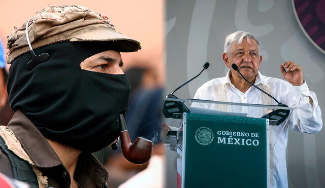 El Subcomandante Marcos también criticó a la virtual presidenta de México, Claudia Sheinbaum. Foto: Composición LR/AFP