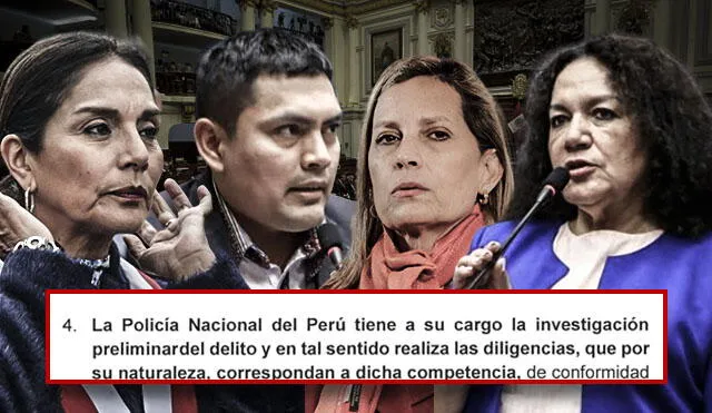 Patricia Juárez, Américo Gonza, María Alva y María Acuña ya votaron a favor del cuestionado dictamen. (Foto composición: La República).