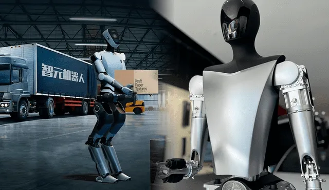 China quiere posicionarse mejor en el mercado y superar a Tesla con el robot humanoide Optimus. Foto: Composición LR