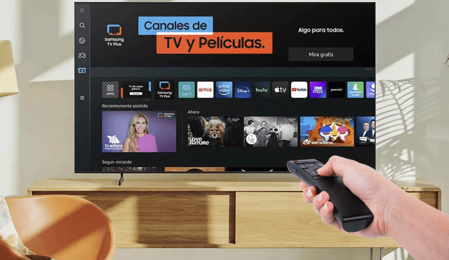 Samsung TV Plus es una aplicación que proporciona contenido televisivo en las Smart TV de esta marca. Foto: Composición LR | ADSLZone.