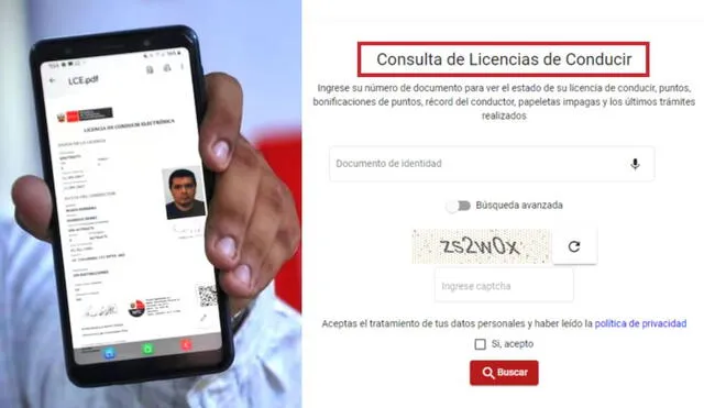 La licencia de conducir electrónica tiene la misma validez que su versión física, según el MTC. Foto: Andina