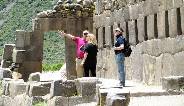 En más de 110% crecieron las visitas al Parque Arqueológico Ollantaytambo. Foto: Andina / Percy Hurtado Santillán