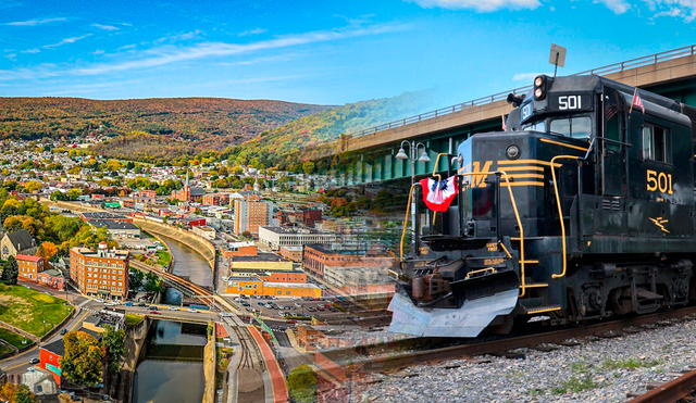 En el antiguo pueblo se encuentra la segunda locomotora de vapor más grande del mundo | Lr / Composición Gerson Cardozo