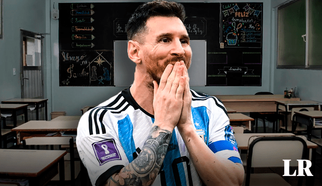 Lionel Messi, seguramente el mejor futbolista de la historia, sorprende a sus seguidores al confesar hasta dónde llegó como estudiante antes del fútbol profesional. Foto: composición LR / AFP / Colegio Italo PLC