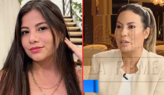 Pamela López dio detalles sobre el vínculo de su hija mayor con su padre. Foto: composición LR/difusión/Magaly TV, la firme