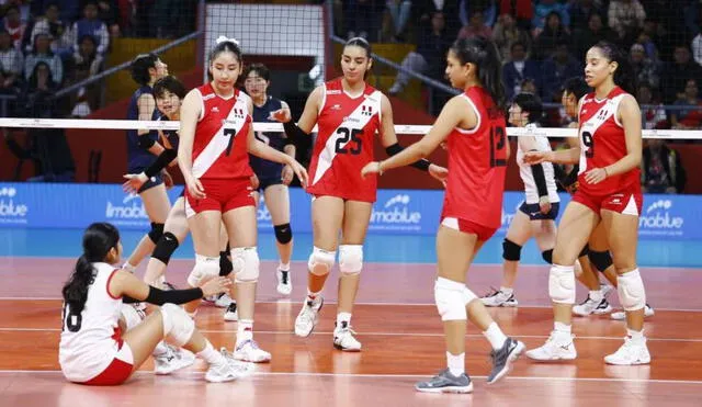 Perú y Japón se enfrentaron en el Coliseo Dibós de San Borja. Foto: FPV