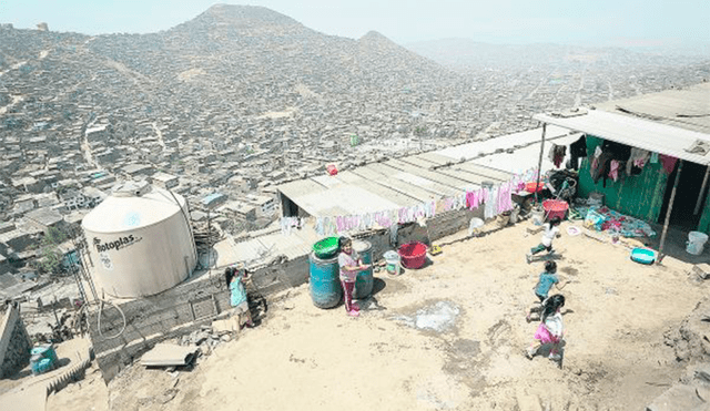 Brechas. Un magro crecimiento de la economía impide reducir la pobreza. Foto: difusión