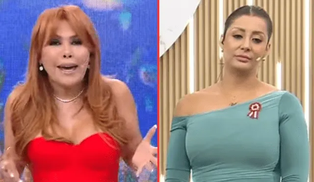 Magaly Medina estalló contra Karla Tarazona tras sus comentarios sobre Christian Domínguez. Foto: composición LR/difusión/Magaly TV, la firme