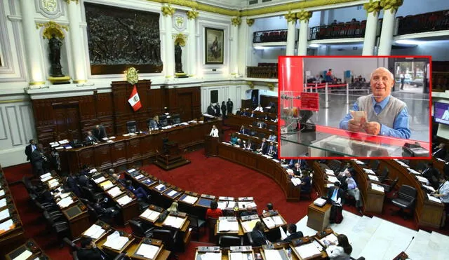 El Pleno del Congreso no consiguió los votos para que la cuestionada reforma de pensiones regrese a la Comisión de Economía. Foto: composición LR/Andina