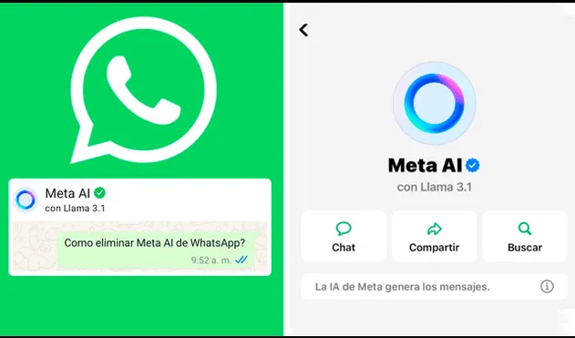 Meta AI está disponible para todos los usuarios de WhatsApp. Foto: Composición LR