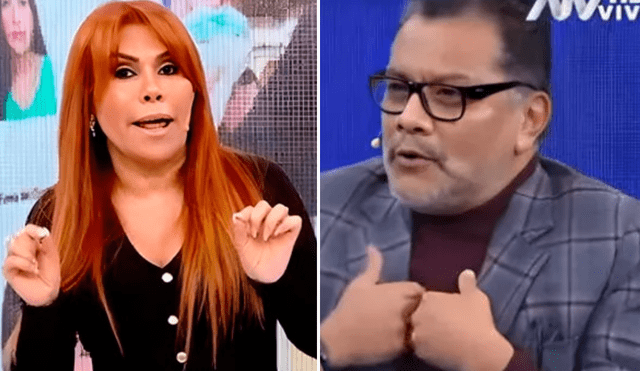 Tomás Angulo y Magaly Medina se enfrentaron luego de que el terapeuta afirmara que Pamela López no era una víctima. Foto: Composición LR/Captura ATV