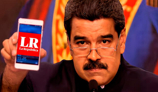 Nicolás Maduro bloqueó la página periodística peruana de La República. Foto: composición LR