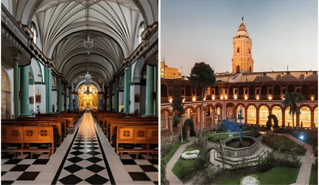 La Basílica de Santo Domingo conserva las reliquias de los santos Rosa de Lima y Martín de Porres. Imagen: composición LR