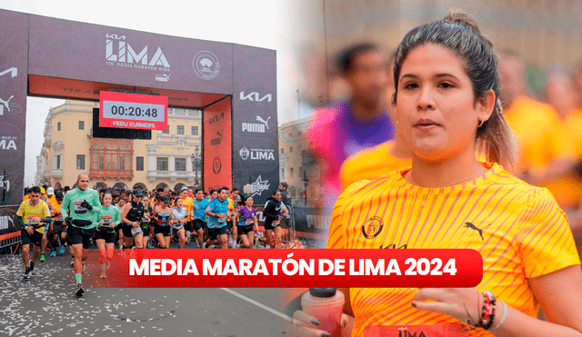 Participantes de la media maratón de 21K y la carrera de 10K recorrieron las principales avenidas de Lima.  Foto: difusión