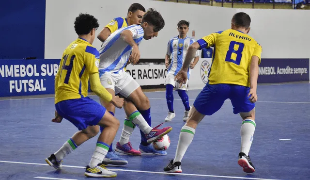 Argentina volvió a vencer a Brasil en la final del Sudamericano de Futsal Sub-17. Foto: selección argentina