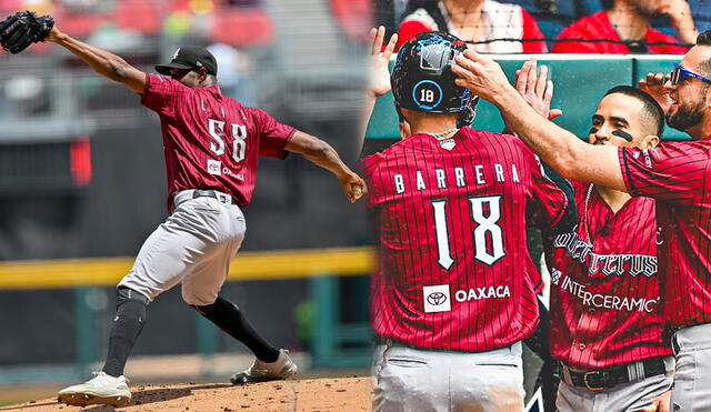 El tercer juego entre Diablos Rojos vs. Guerreros se disputará el martes 27 en Oaxaca. Foto: composición LR / GuerrerosOax / LMB