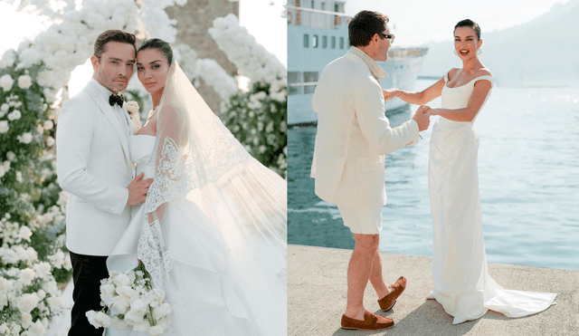 Así fue la boda entre Ed Westwick y Amy Jackson, en una lujosa boda en Italia. Fotos: Bollywood Buzz/Film Crave