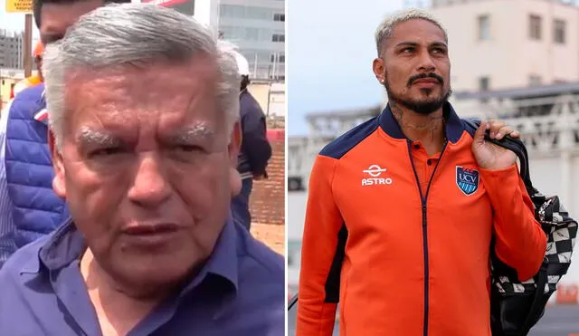 César Acuña fue uno de los más entusiastas con el fichaje de Paolo Guerrero a inicios de año. Foto: composición de LR/captura TV Cosmos/UCV