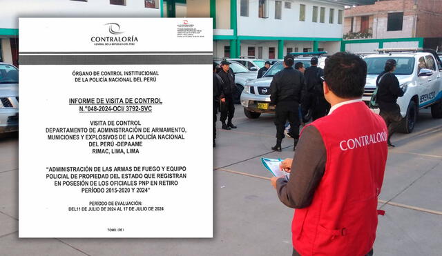 OCI de la Policía Nacional del Perú también advirtió que 119 oficiales en situación de retiro no entregaron vehículos y 35 de ellos ya fallecieron. Foto: composición LR/Contraloría