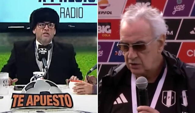 Jorge Fossati debutará con Perú en Eliminatorias, pero estará en el palco por sanción. Foto: composición LR/captura de 'A Presión Radio'