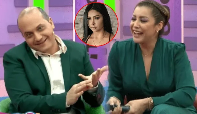 Karla Tarazona y Kurt Villavicencio se reencontraron en 'Todo se filtra'. Foto: composición LR/captura de Panamericana TV