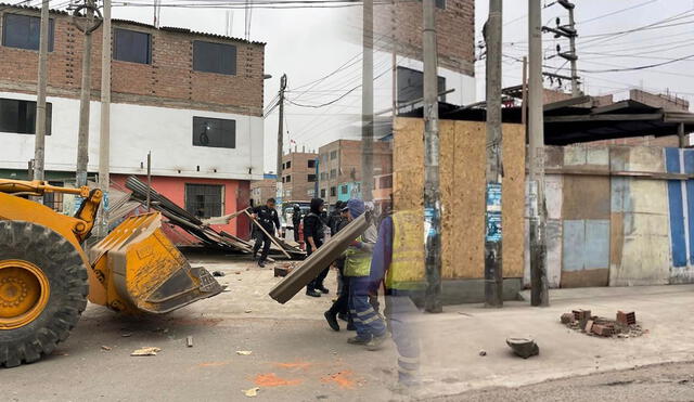 La Municipalidad de San Juan de Miraflores recuperó un área de la vereda que había sido invadida y utilizada como cochera. Foto: Municipalidad SJM