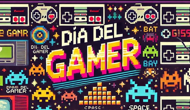 Ya sea que solo hayas jugado los videojuegos de antaño como Space Invaders, o seas un fanático del FIFA o eFootball, todos tenemos una razón para celebrar el Día del Gamer. Foto: IA