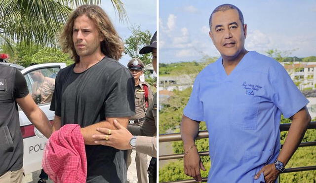 El chef de 30 años fue declarado culpable de asesinato premeditado, desmembramiento y ocultación del cadáver de un cirujano colombiano en la isla de Koh Phangan. Foto: composición LR/AFP/EFE