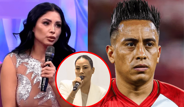 Pamela Franco fue acusada de tener una relación extramatrimonial con Christian Cueva, cuando él todavía casado con Pamela López. Foto: Captura América TV/difusión