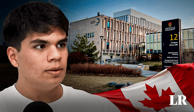 Mateo cursa el primer año de la carrera de Ingeniería Civil en la Universidad de Calgary de Canadá. Foto: composición LR/YouTube