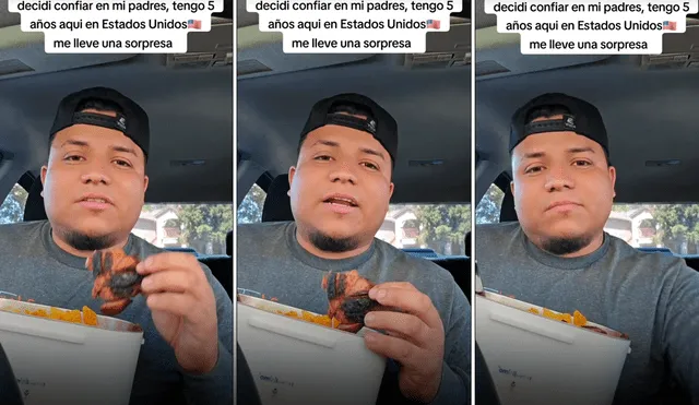 El joven que trabajó en Estados Unidos se mostró decepcionado en las redes sociales al contar su historia. Foto: Yair miranda/TikTok