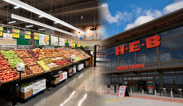 HEB, conocida cadena de supermercados en Estados Unidos, estrenará primera sucursal en Texas. Foto: composición LR | HEB | Culturemap San Antonio